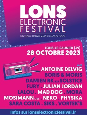 Affiche Lons Electronic Festival 2023
