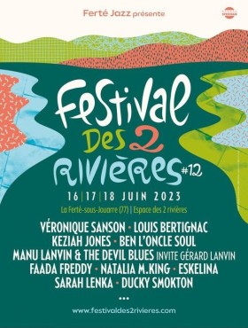 Affiche Festival Des 2 Rivières 2023