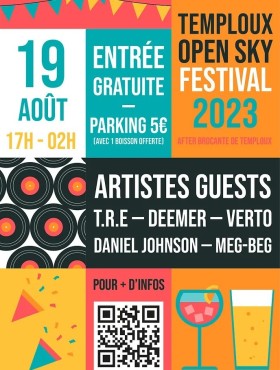 Affiche Temploux Open Sky Festival 2023