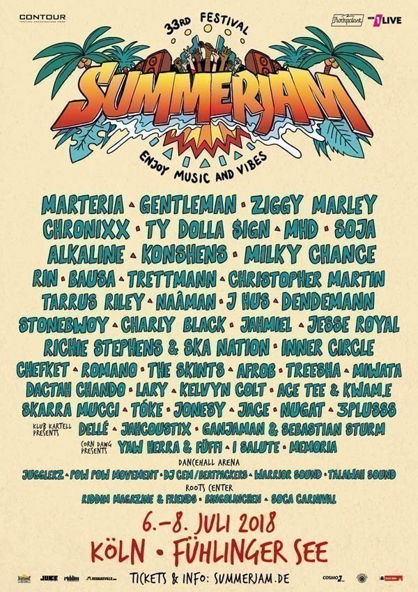 Festival Summer Jam 2018 à Köln (Allemagne). Programme, places, billets