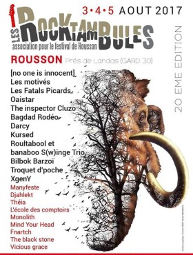 Affiche Les Rocktambules De Rousson 2017
