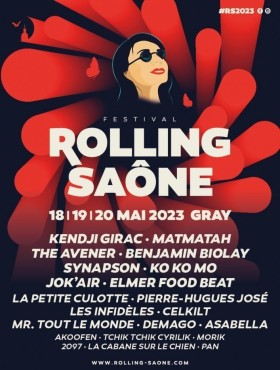 Affiche Festival Rolling Saône 2023