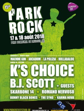 Affiche Parkrock Festival 2018