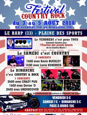 Affiche Country Le Barp Festival 2018