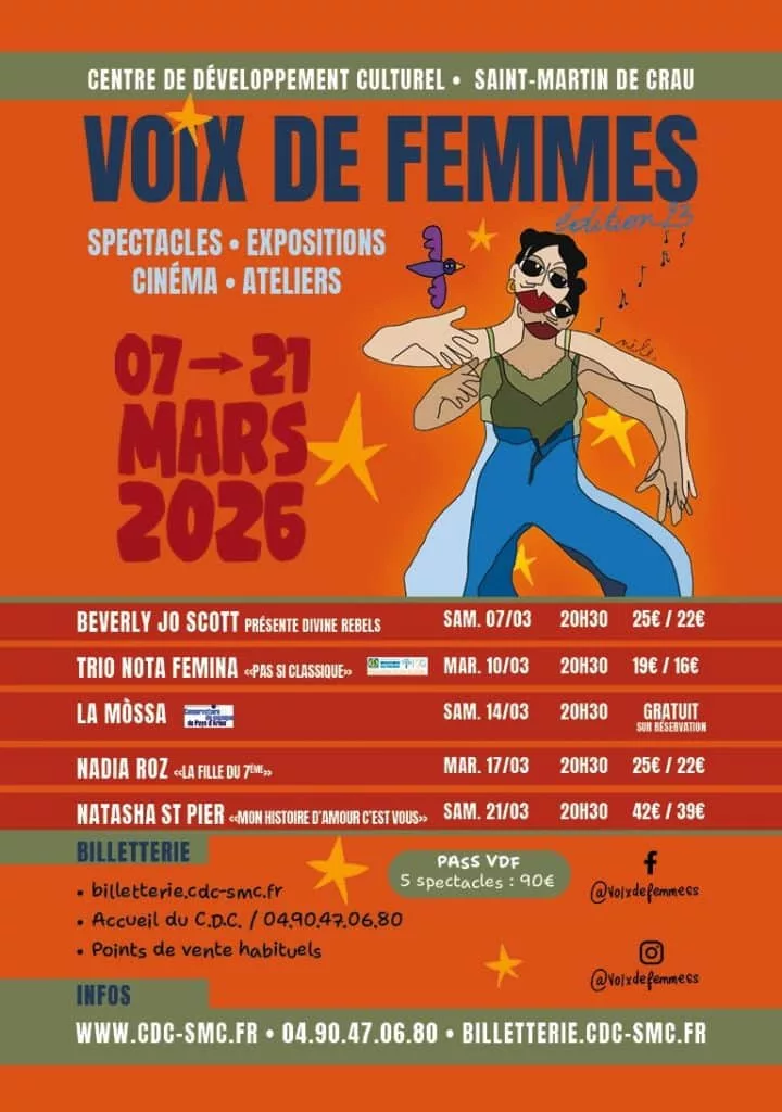 Affiche de Festival Voix de Femmes