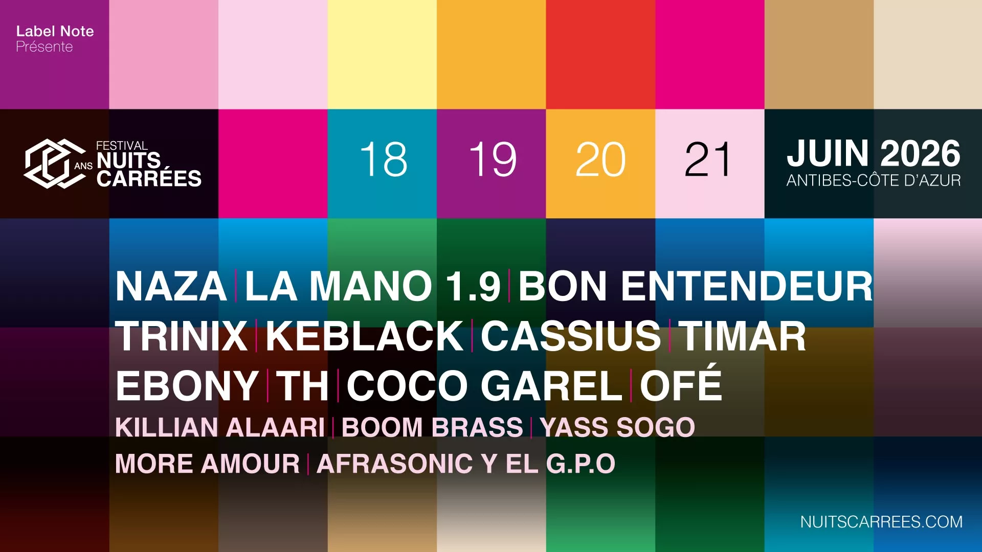 Affiche de Festival Nuits Carrées