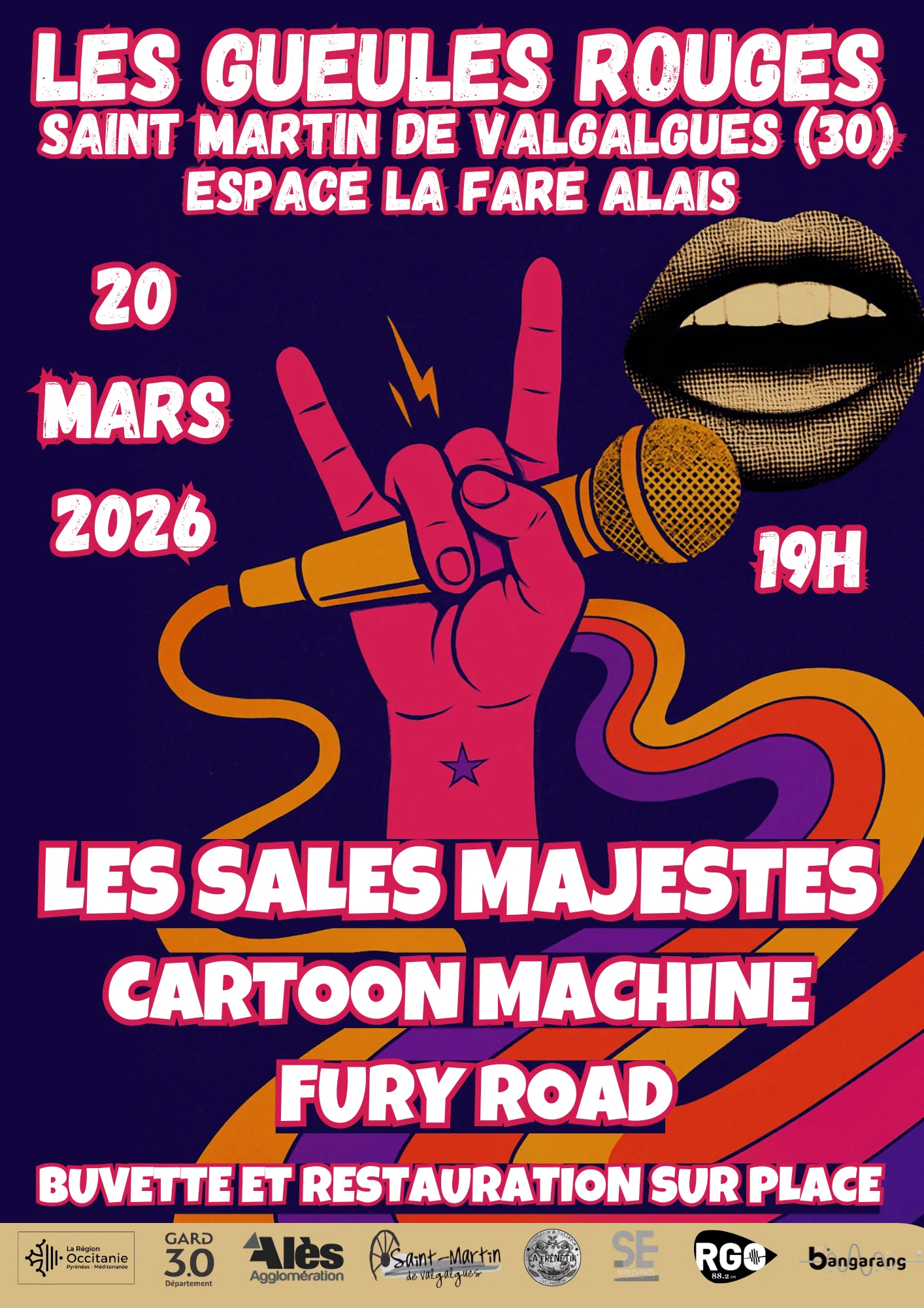 Affiche de Festival Les Gueules Rouges