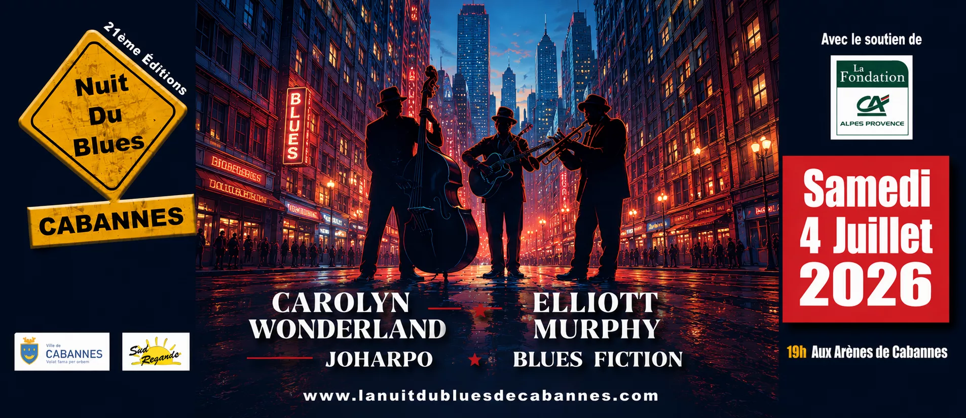 Affiche de La Nuit du Blues de Cabannes