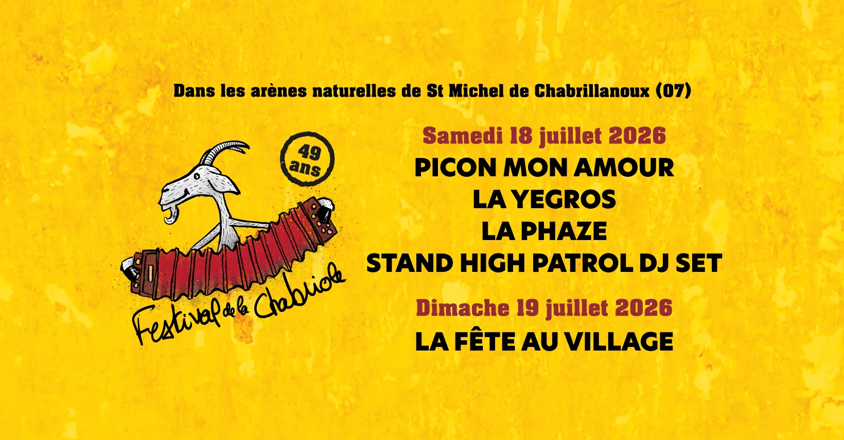 Affiche de Festival De La Chabriole