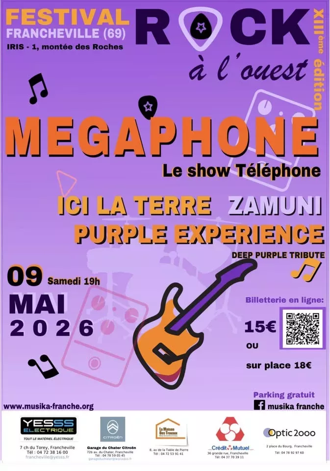 Affiche de Rock à l'Ouest
